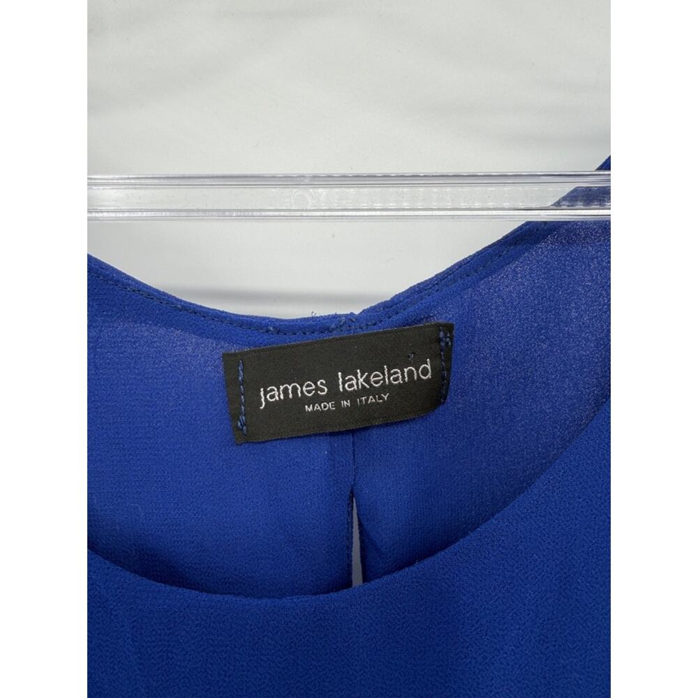 James Lakeland Women's Sleeveless Ruffle Hem Dress - Blue - 40 or US 8 - Picture 3 of 8